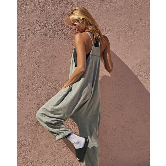 Free People Movement Hot Shot Onesie in Heather Gray - Picture 4 of 12